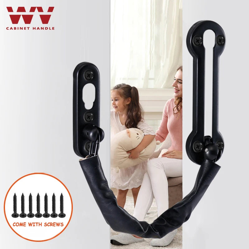 WV Anti-Theft Stainless Steel Hotel Door Chain Latch Safety Guard Security Lock Security Limiter Tools Hardware for Home Door