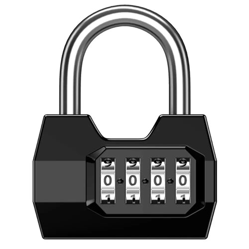 Combination Padlock 4-Digit Security Lock Weatherproof Protection Security Padlock Outdoor Gym Safely Code Lock