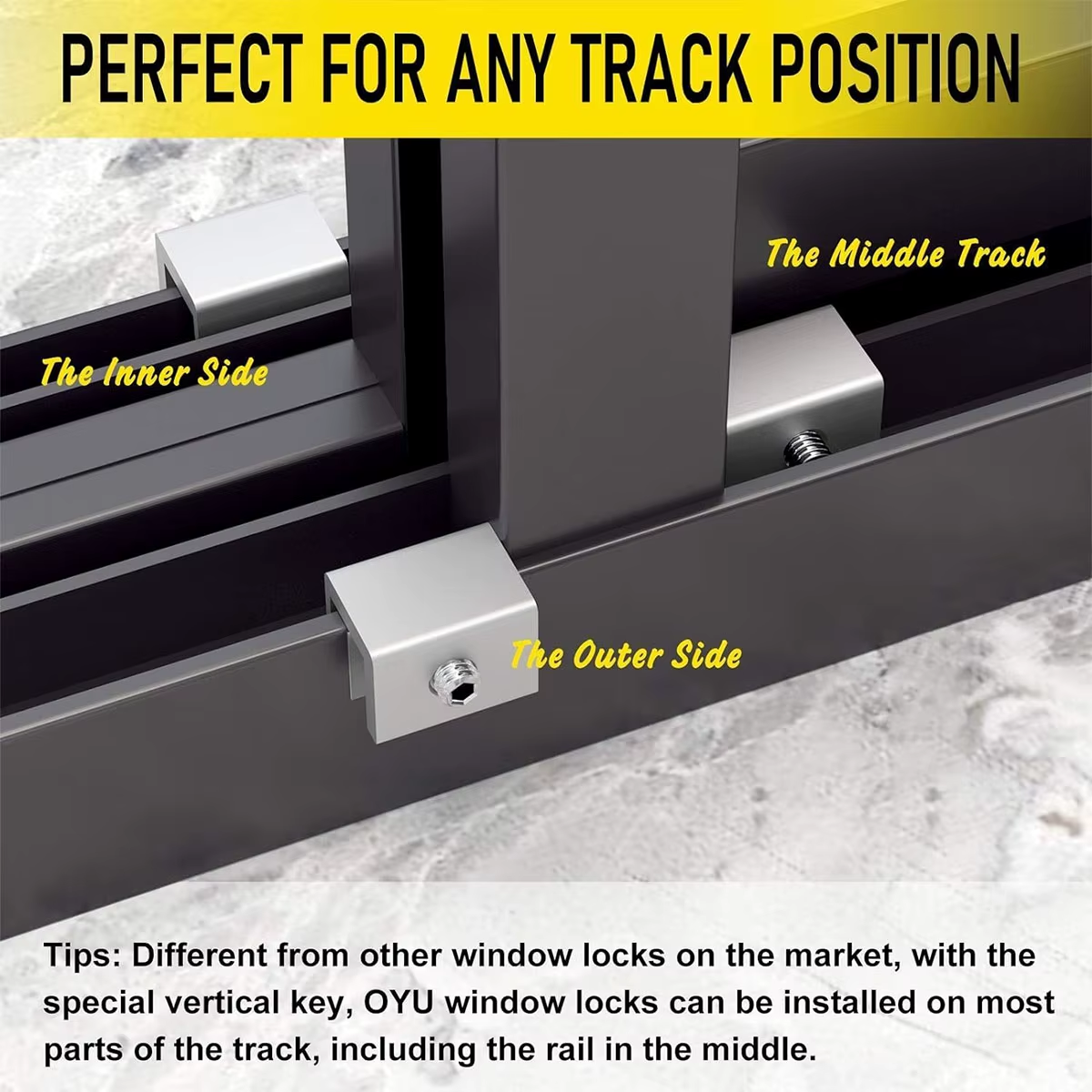30% OFF 4-Pack Sliding Window Locks – Heavy-Duty Adjustable Safety Stoppers for Home & Child Protection