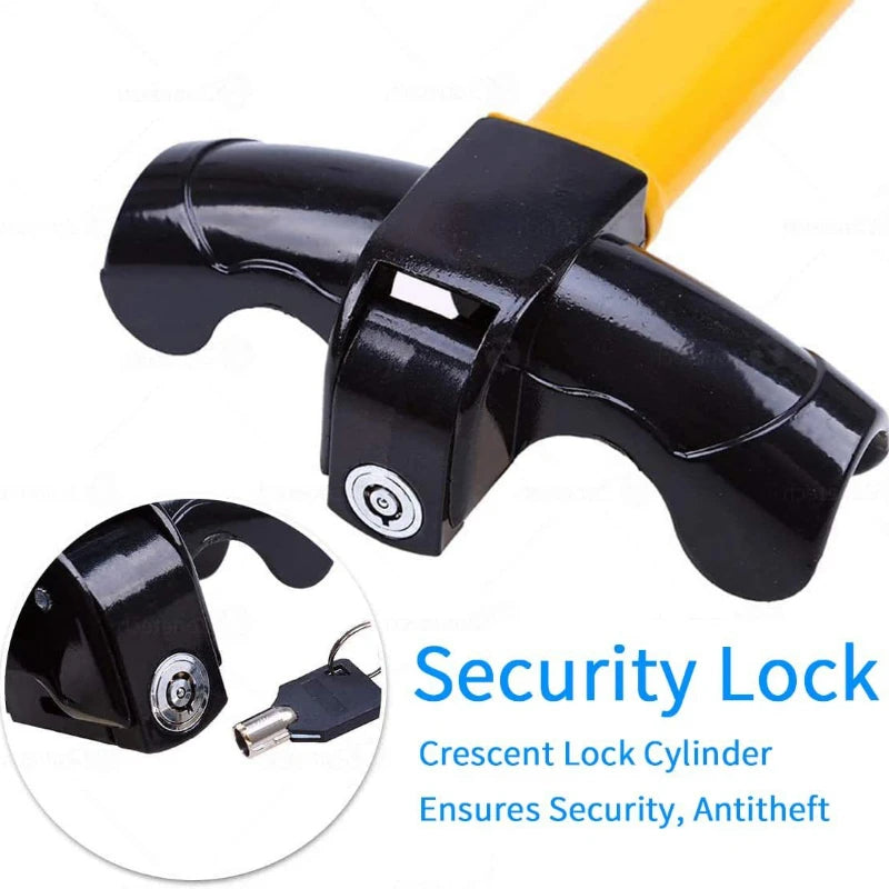 Car Steering Wheel Lock Universal Heavy Duty Stainless Lock Anti-Theft Car Security Rotary Enhance Automobile Security