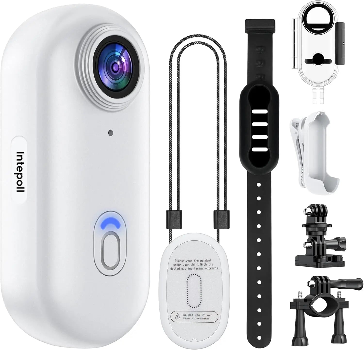 FHD 4K Mini Body POV Camera, Wearable Action Body Cam, Thumb Size Hands Free Recording Body Worn Camera, Premium