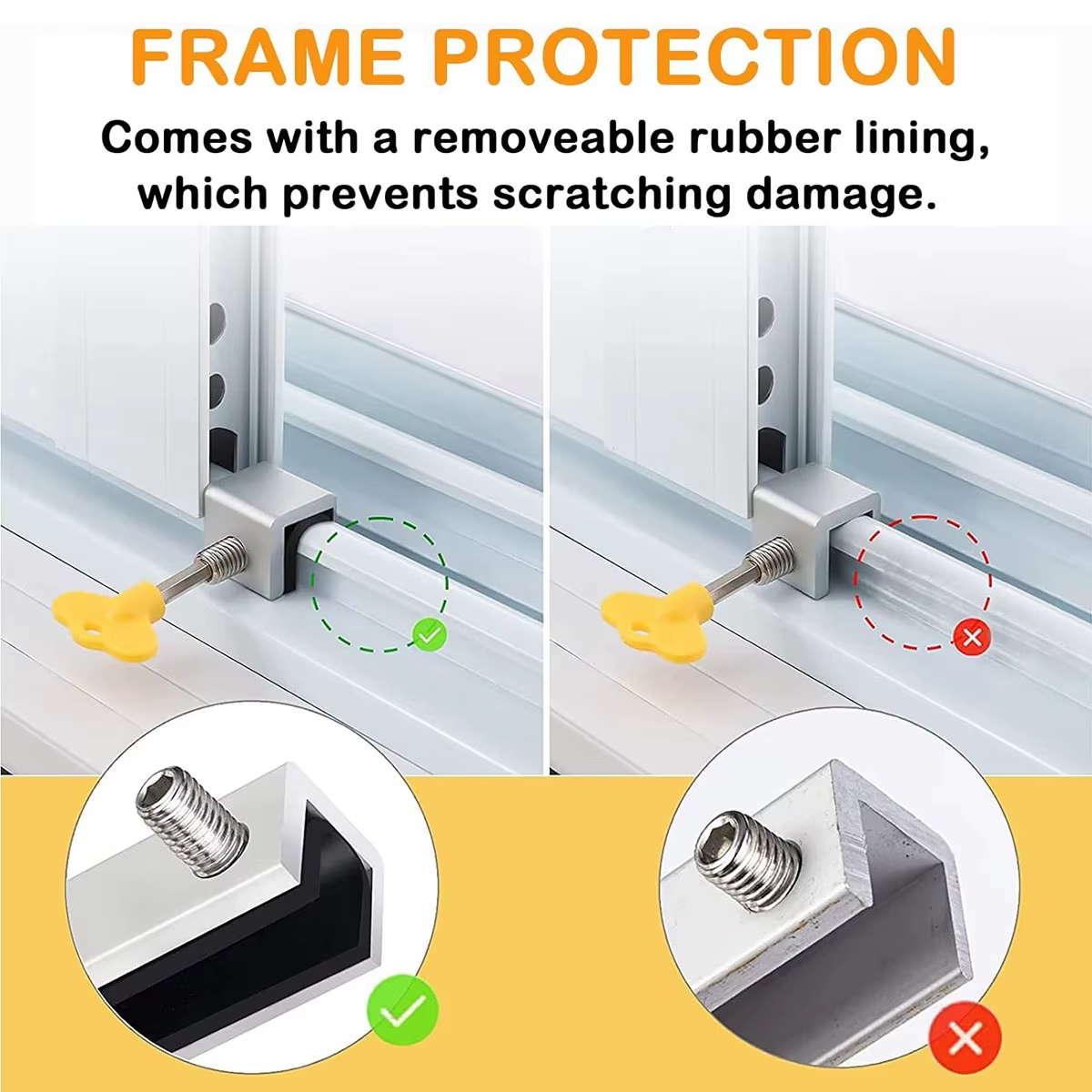 30% OFF 4-Pack Sliding Window Locks – Heavy-Duty Adjustable Safety Stoppers for Home & Child Protection
